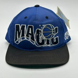 Vtg NWT 1990s Hat Orlando Magic The Wave NBA G-Cap SnapBack Flat Bill Basketball